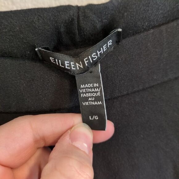 Eileen Fisher Women L Large Tencel Lyocell Elastic Waist Pants - Picture 3 of 5